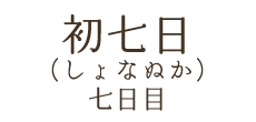 初七日