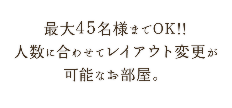 レイアウト変更が可能